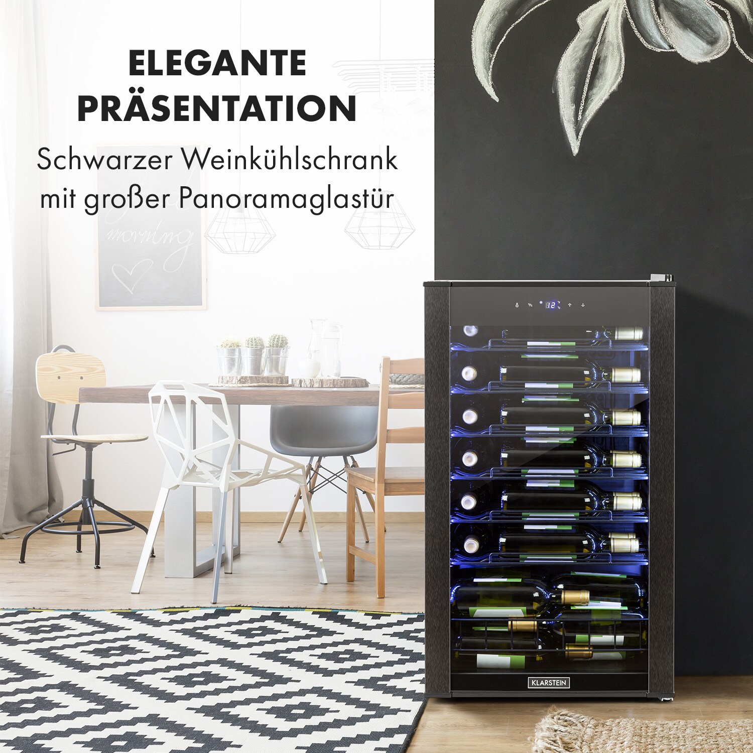 Vinomatica 36 Uno Weinkühlschrank 95l Touch-Bedienfeld 85W 4-18 °C