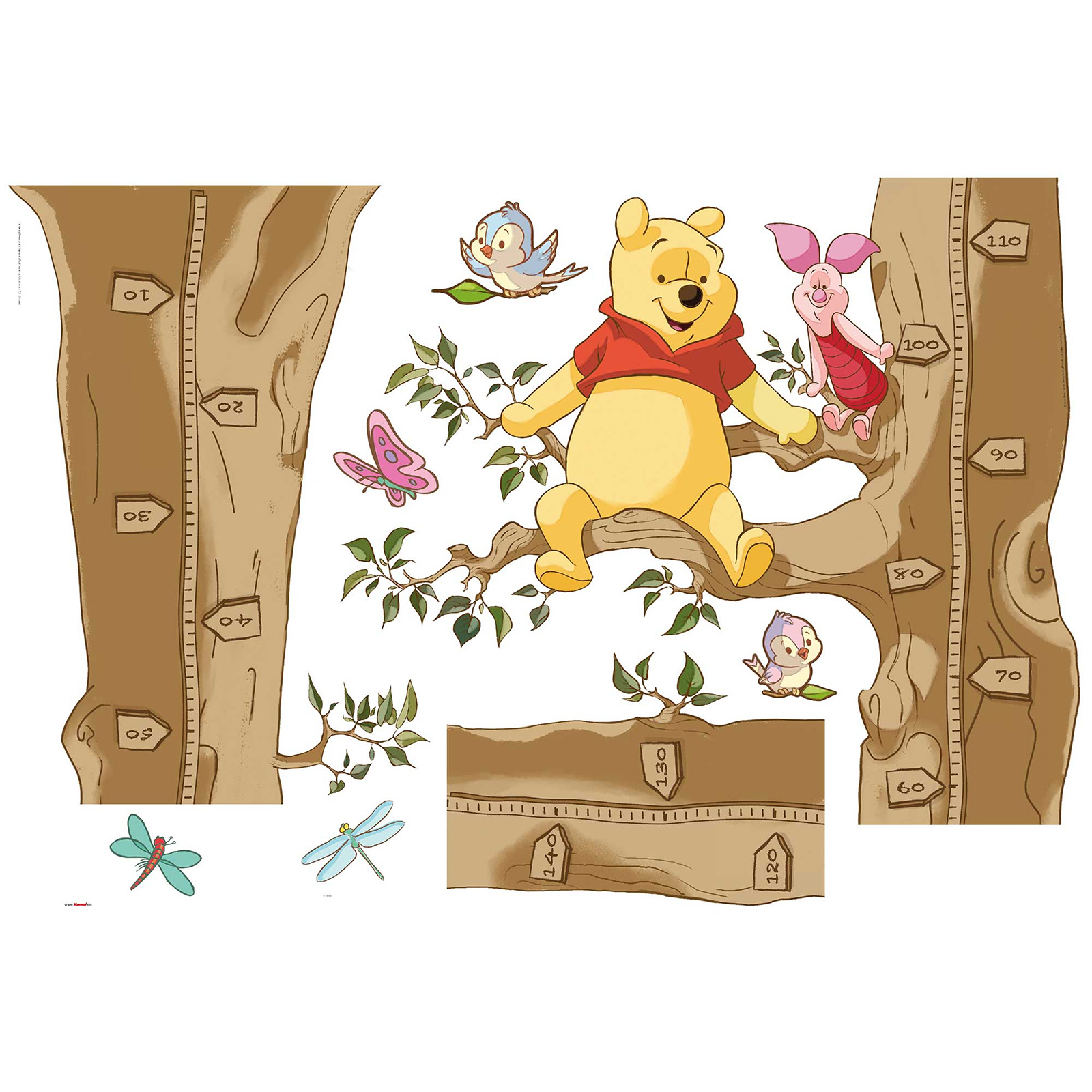 Wandtattoo WINNIE THE POOH SIZE - 100x70 cm