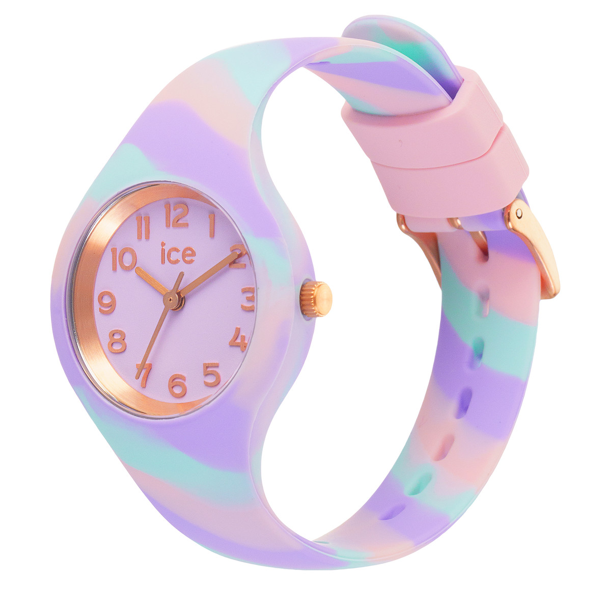 Montre ICE WATCH Ice Tie and Dye femme bracelet silicone violet clair