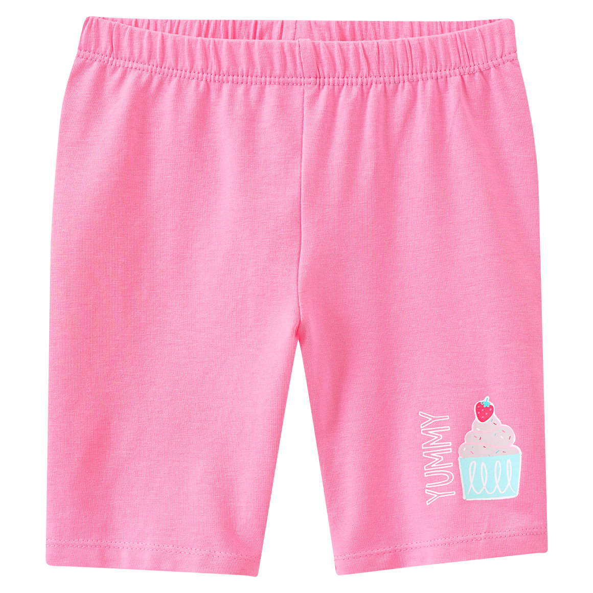 Famy 3 Mädchen Radler mit bunten Motiven rosa / helltürkis / weiss