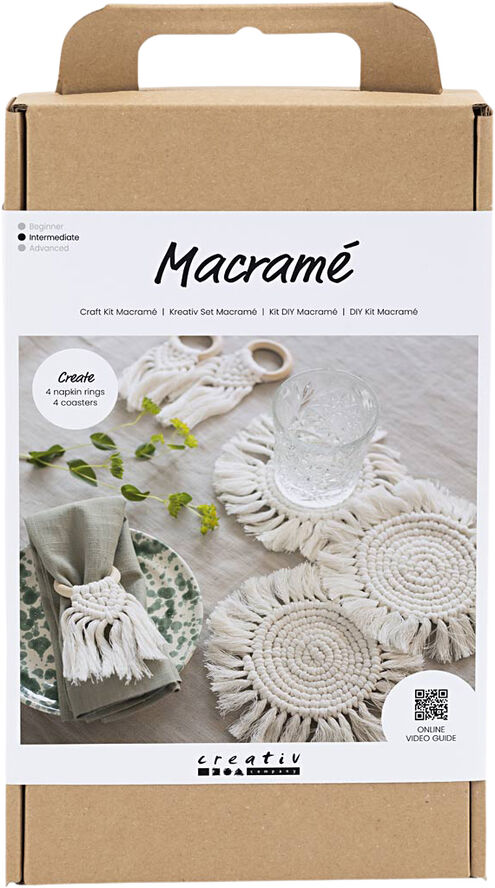 Creativ Company DIY Kit Macramé, Borddekoration