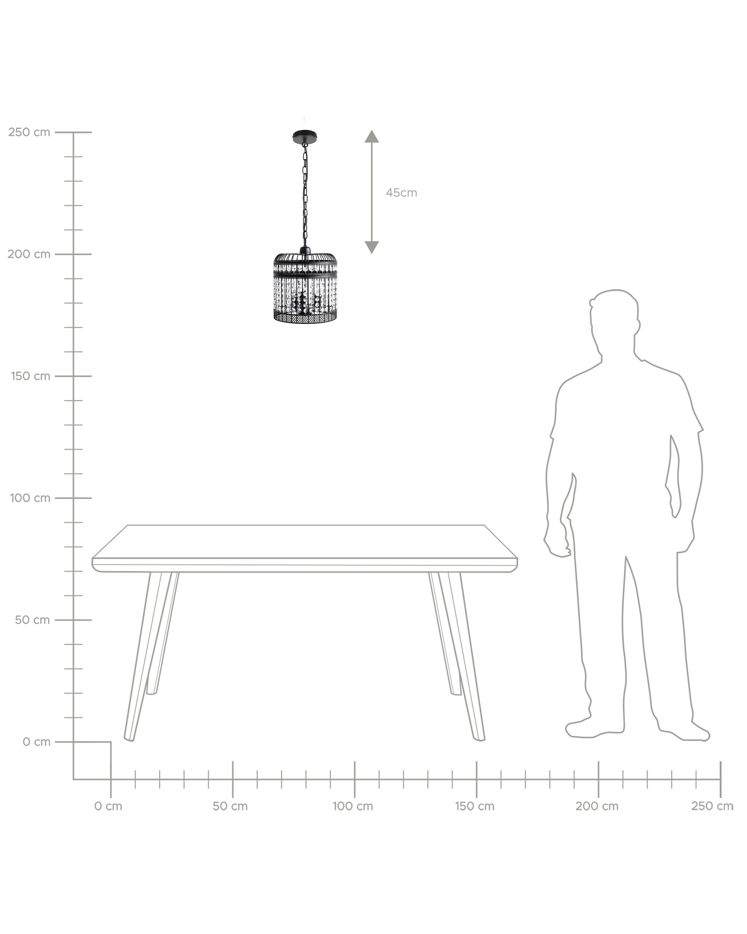 Hanglamp CELON Metaal Zwart