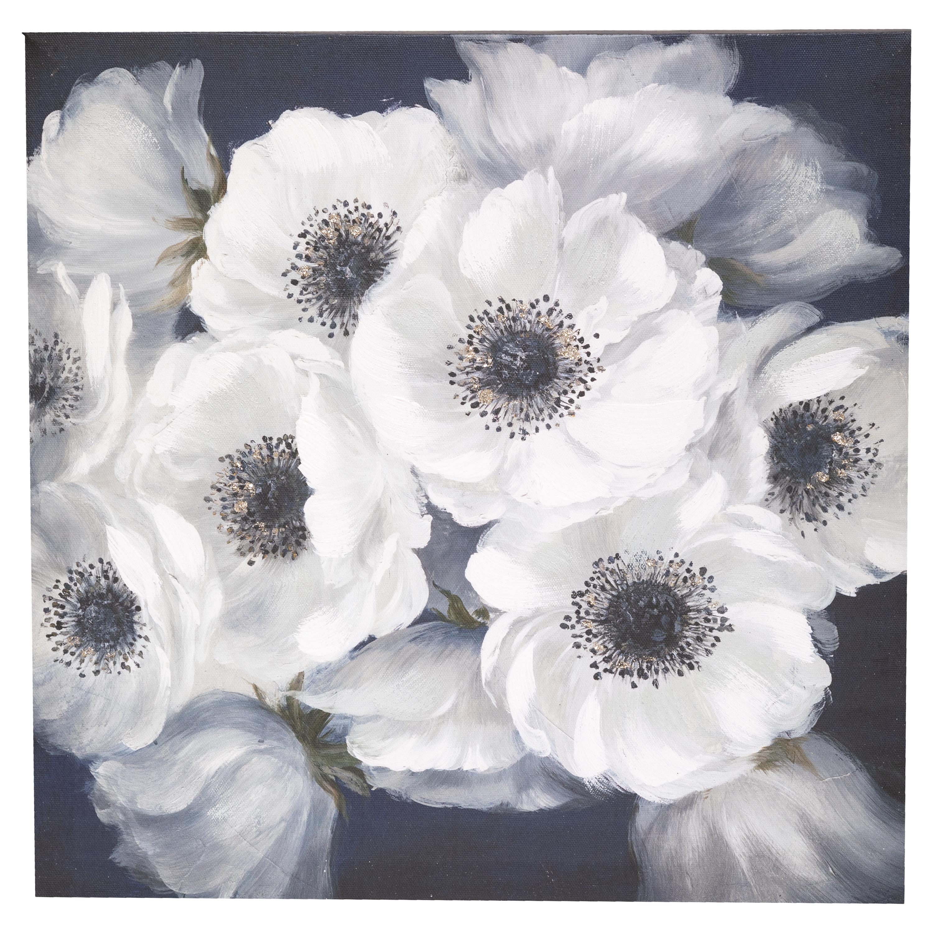 TOILE FLEUR D.38X38CM