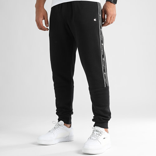 Pantalon Jogging A Bandes 217833 Noir