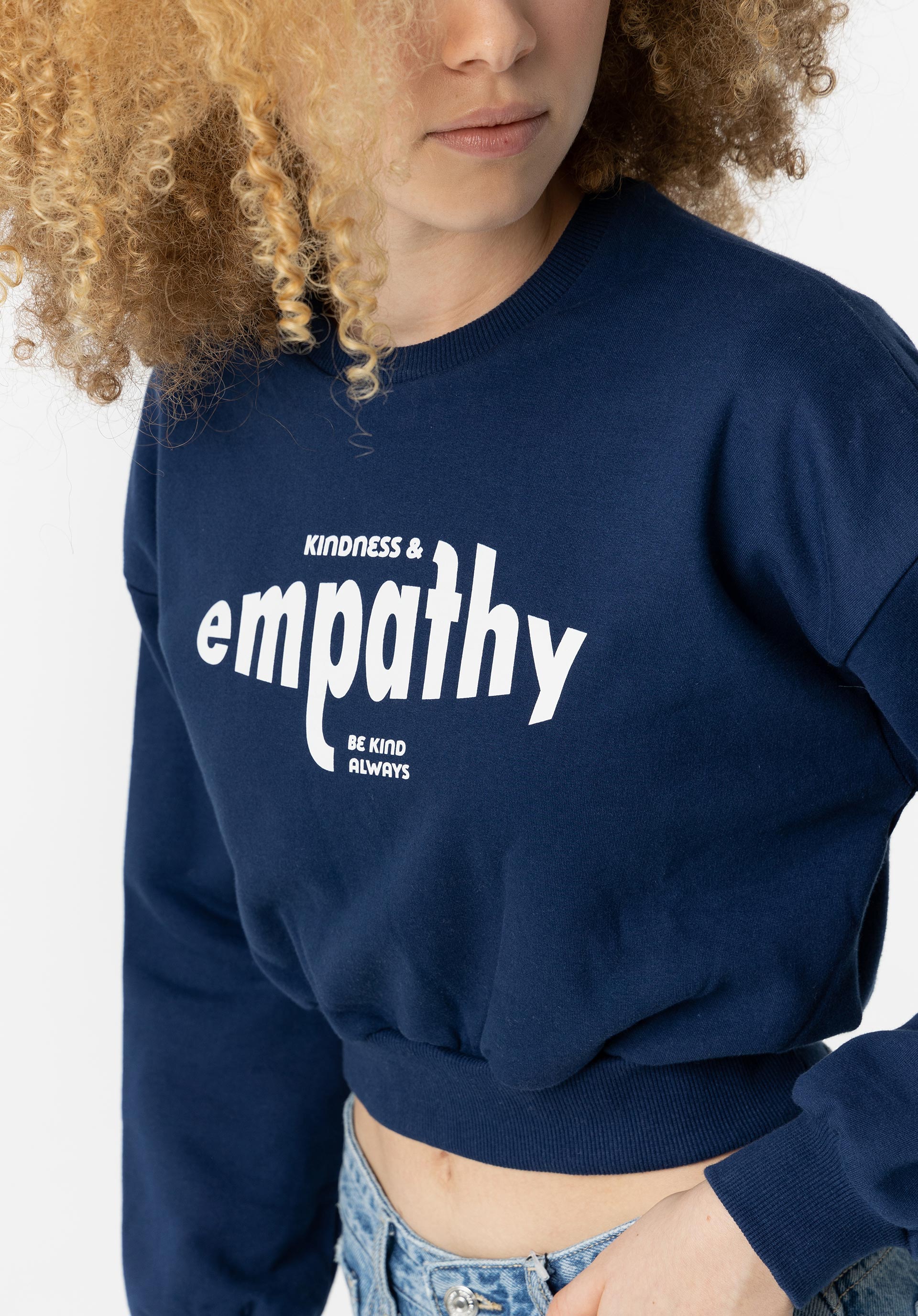 Sweatshirt com Mensagem Frontal