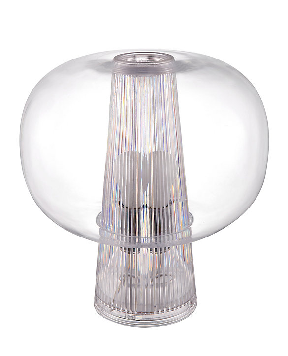Lampe à poser Delmez E27 IP20 transparent