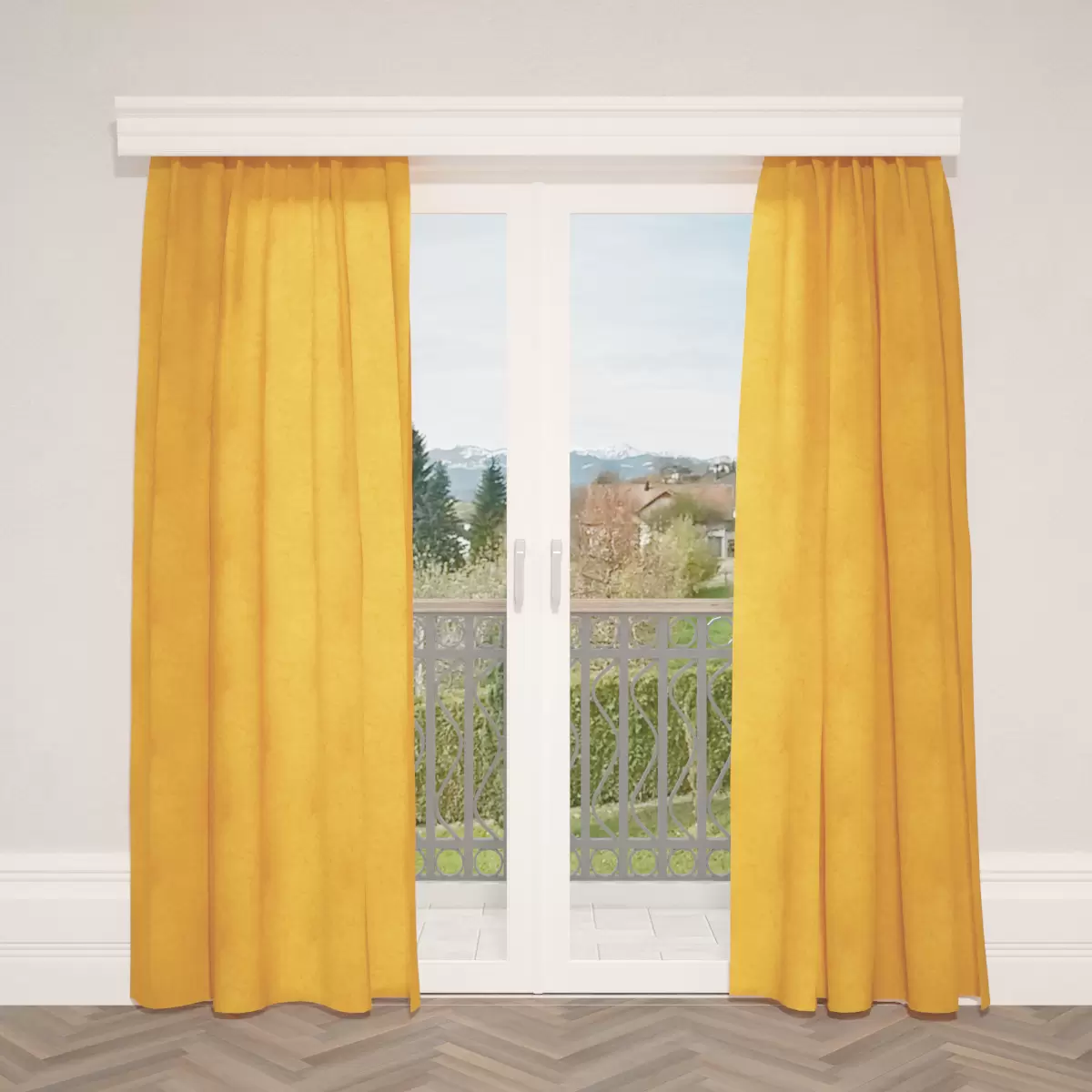 Nachtvorhang Marmor Gold