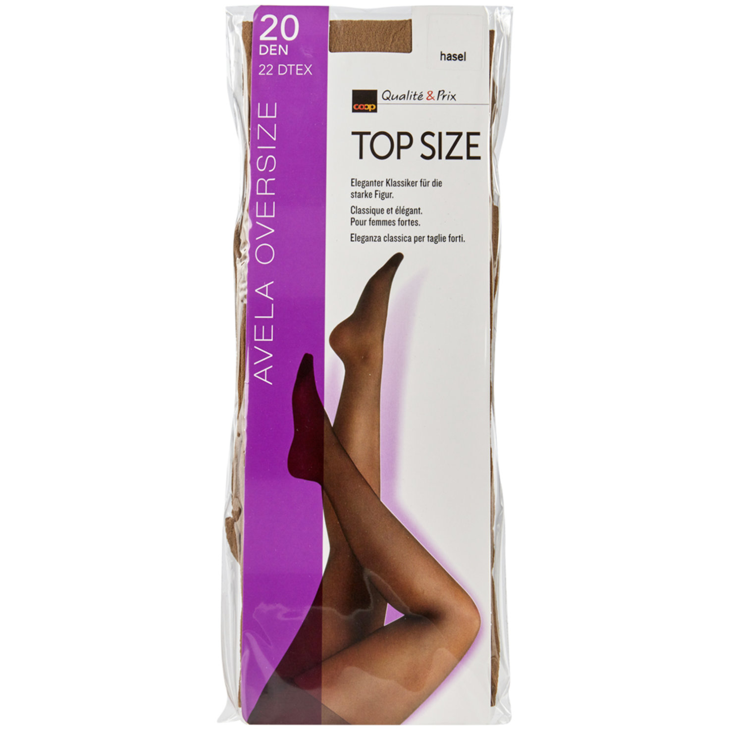 Avela Strumpfhose Top Size Hasel