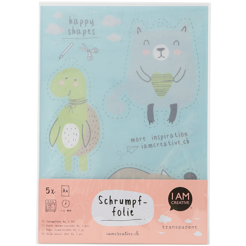 I AM CREATIVE Schrumpffolie, transparent