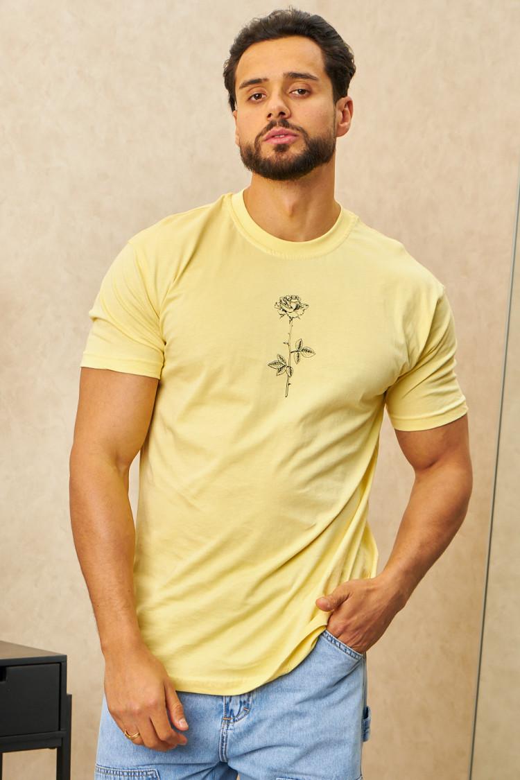 T-shirt fleurs 