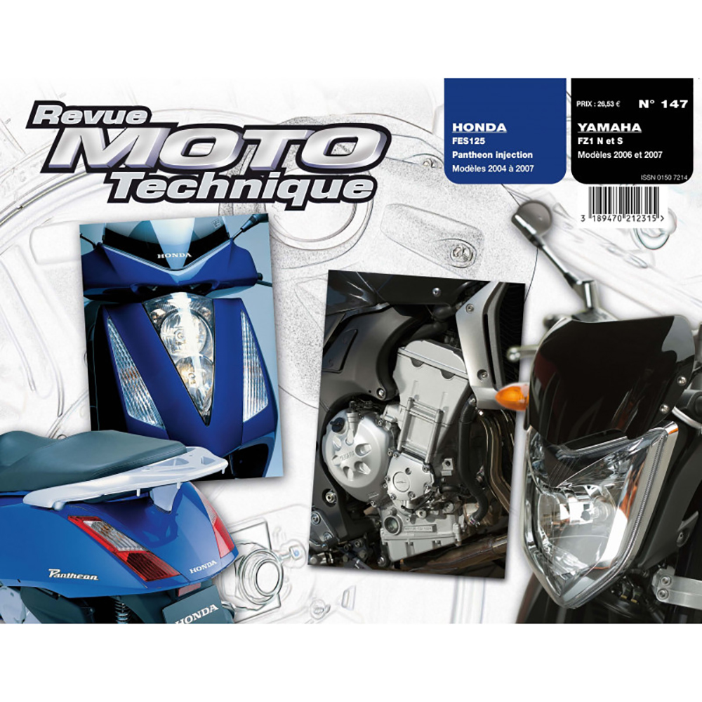 Etai - RMT 147.1 HONDA FES 125 (2004 à 2007) et YAMAHA FZ1 FAZER 1000 (2006 à 2007)