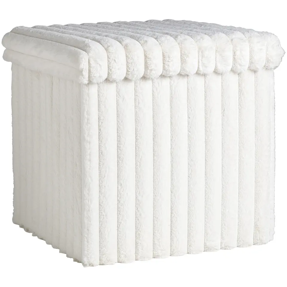 Opbergbox opvouwbaar Fluffy off-white - 38x38x38 cm