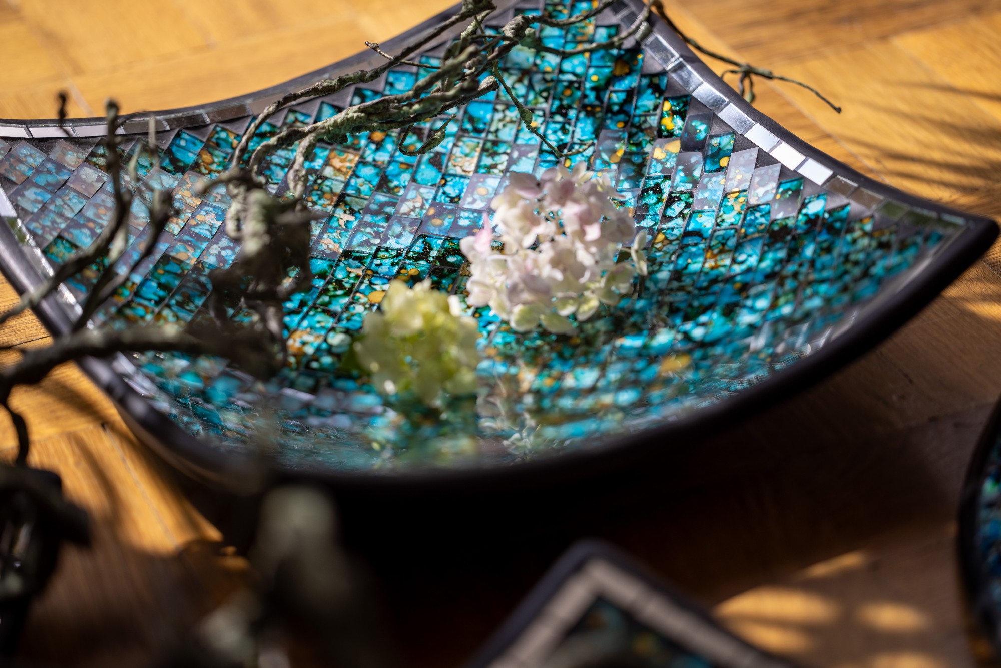 Mosaikteller 'Jade', in 3 Größen von fischer's lagerhaus