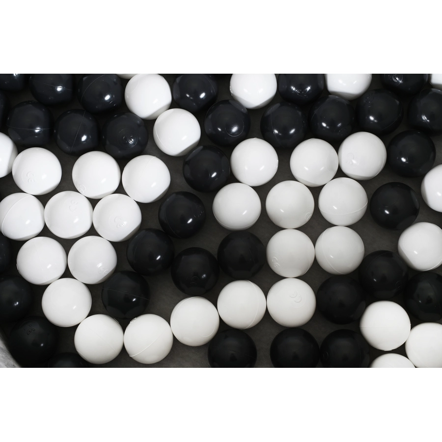 knorr toys® Bällebad soft - Grey - 100 balls greycreme blau