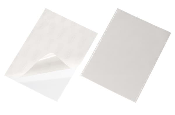 DURABLE POCKETFIX - Selvklebende lomme - for A4 - gjennomsiktig (en pakke 50)
