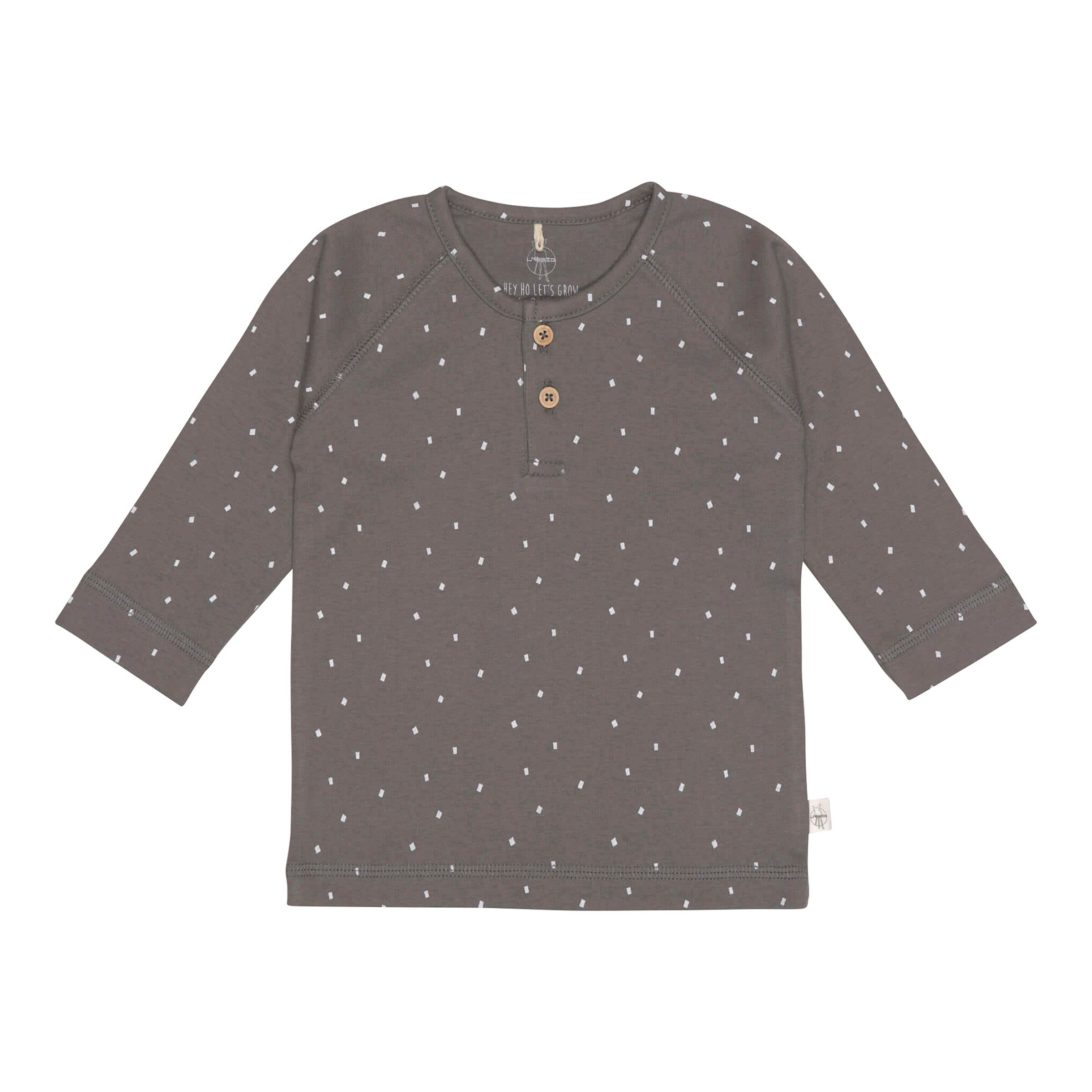 Lässig Shirt langarm Tupfen anthrazit