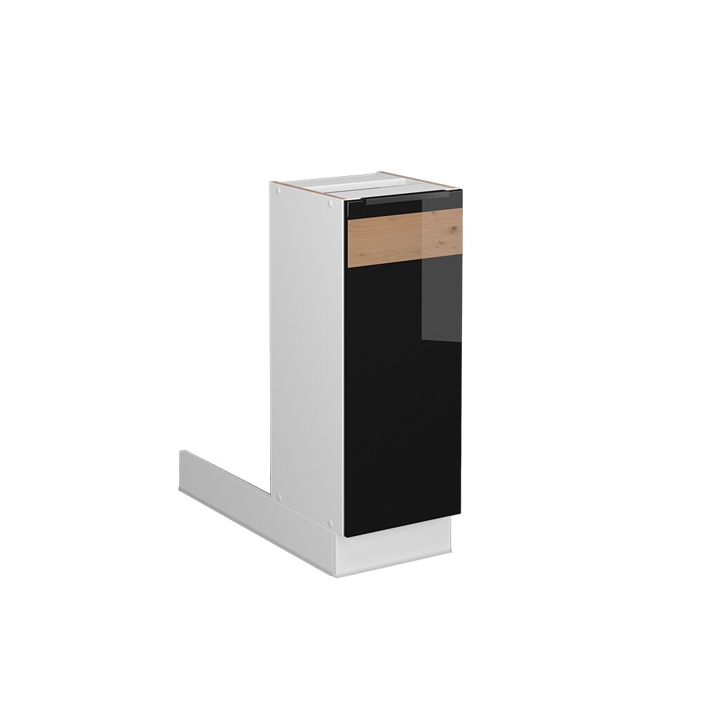 Vicco Regalinselunterschrank Küchenschrank Küchenmöbel Fame-Line Weiß Schwarz Eiche 30 cm modern Hochglanz