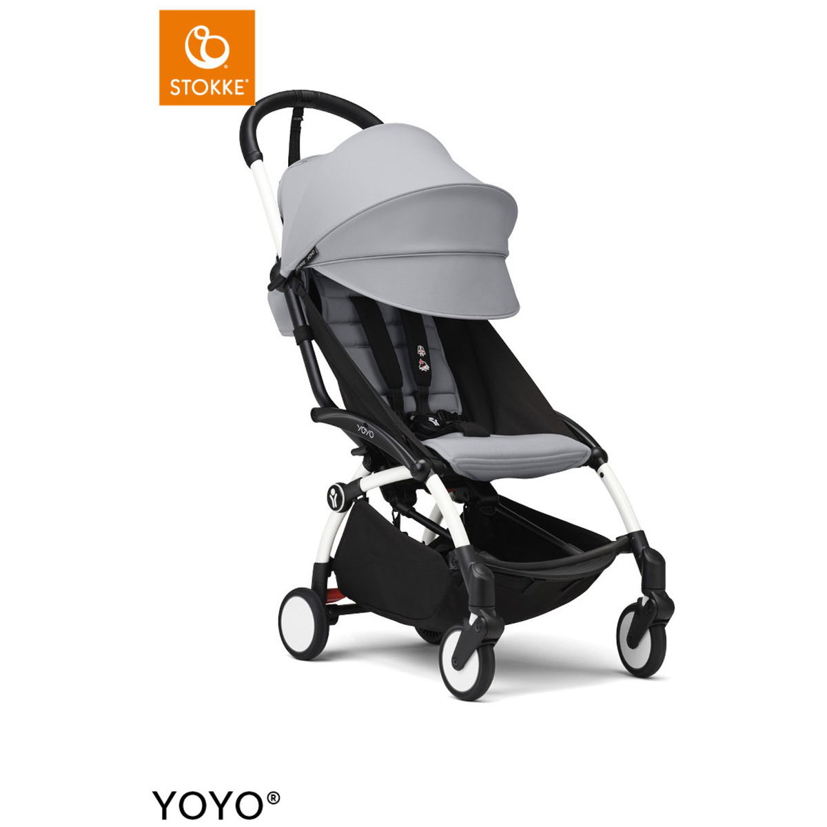 STOKKESTOKKE   YOYO³ 0+ white mit 6+ Textilset stone