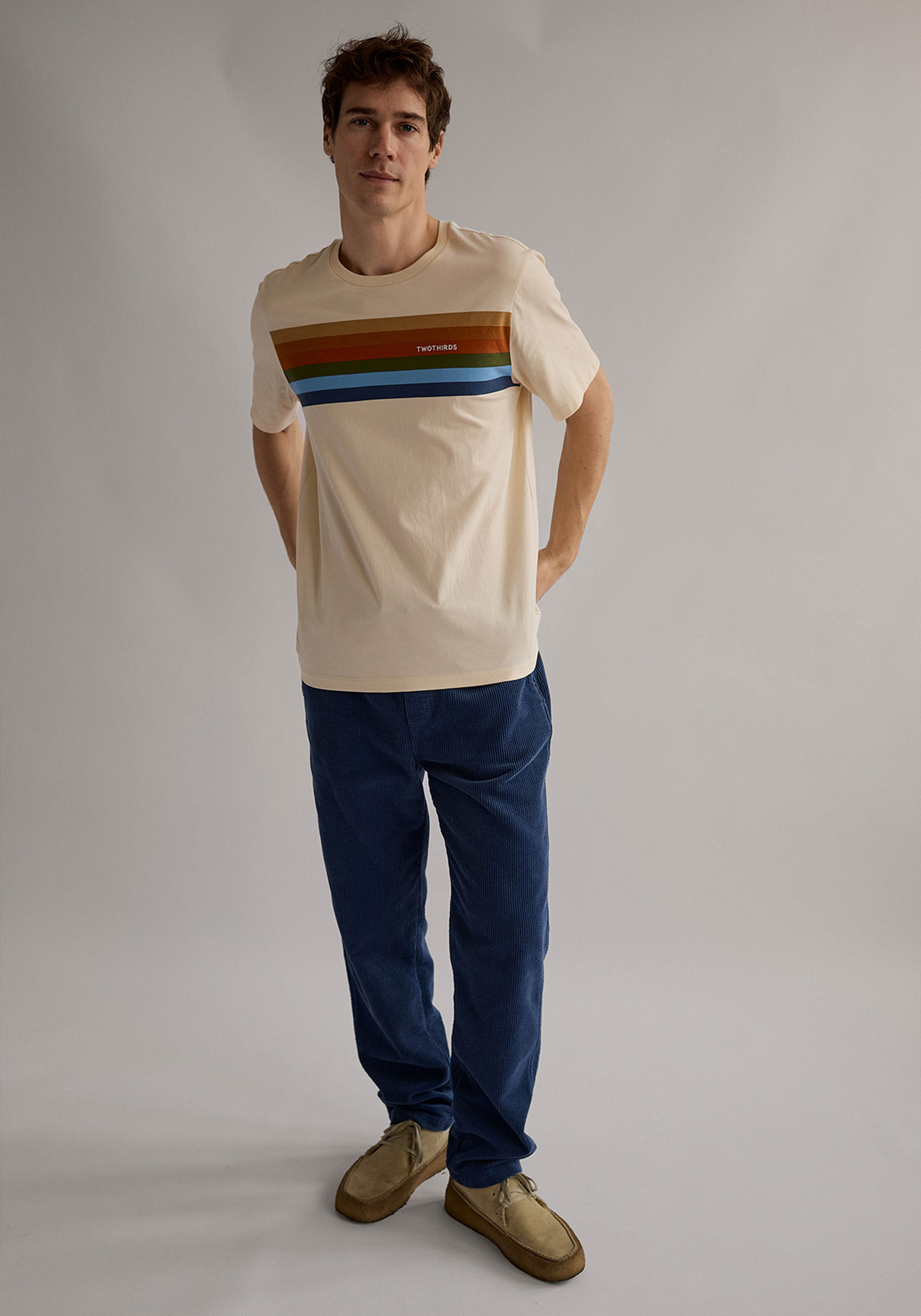 Twothirds T-Shirt Popo Vintage Ecru