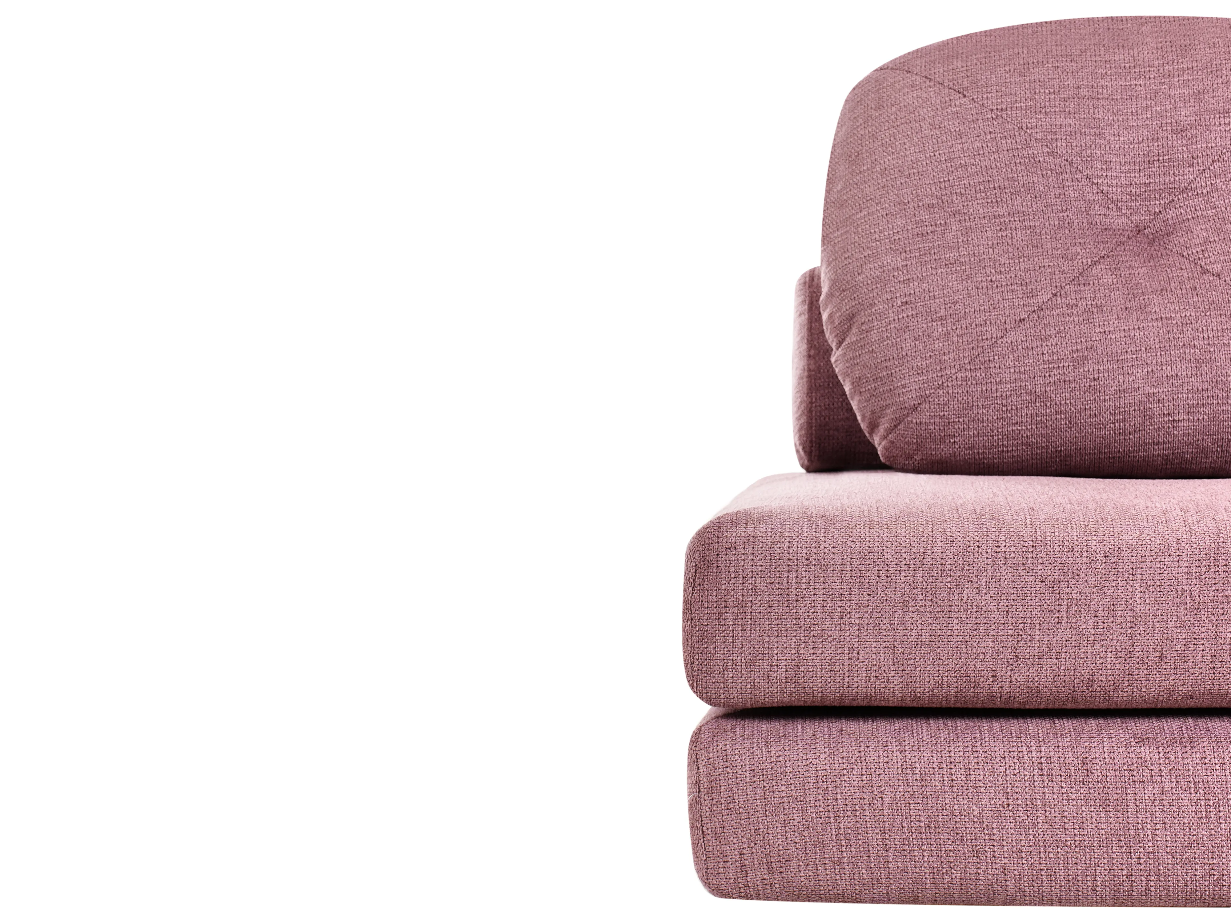 Eenpersoons slaapbank OLDEN Stof Roze