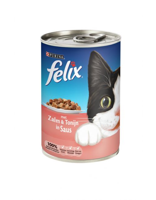 Felix Blik Gelei - Kattenvoer - Zalm Tonijn 400 g