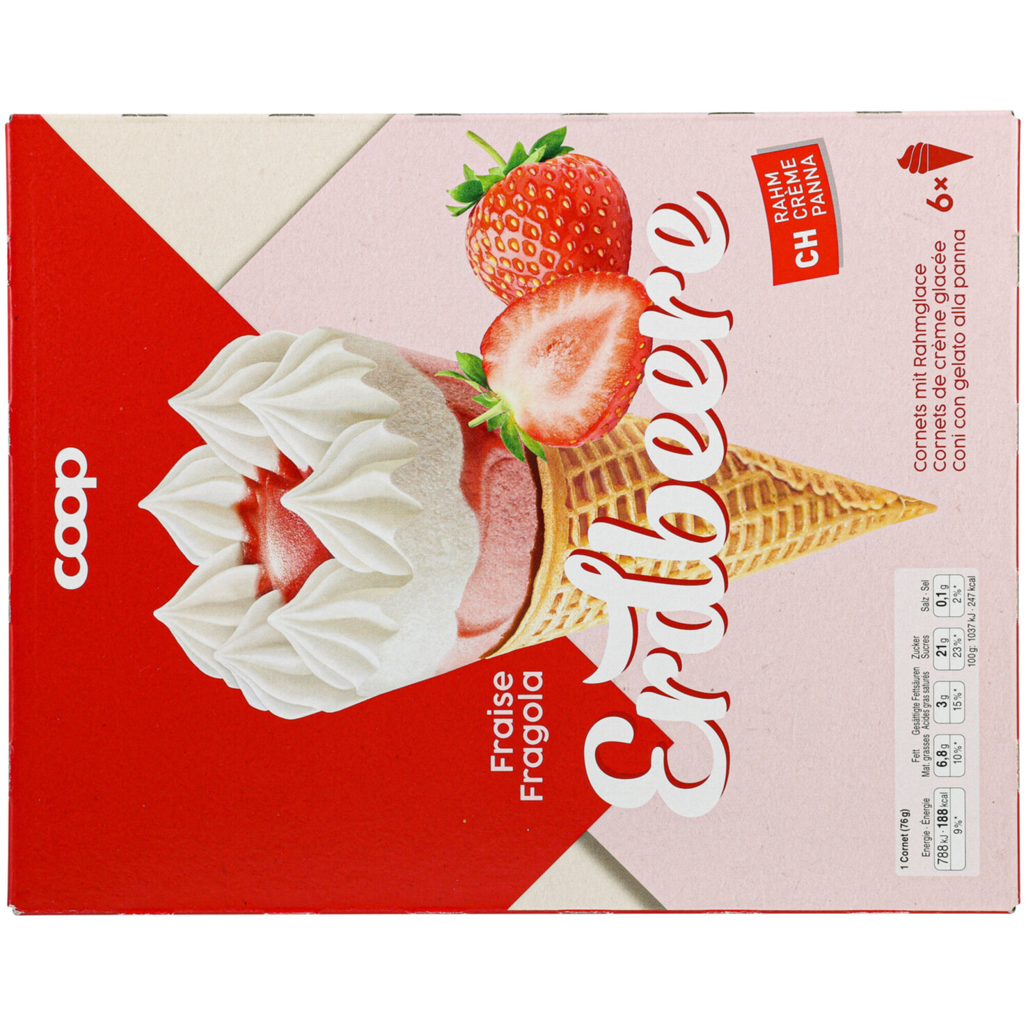 Cornet Erdbeer 6x125ml