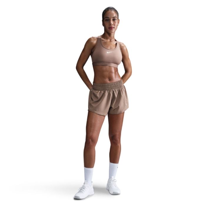 Nike Dame Shorts One Dri-Fit Mid-Rise 3 Inch Brief-Lined Shorts Brun