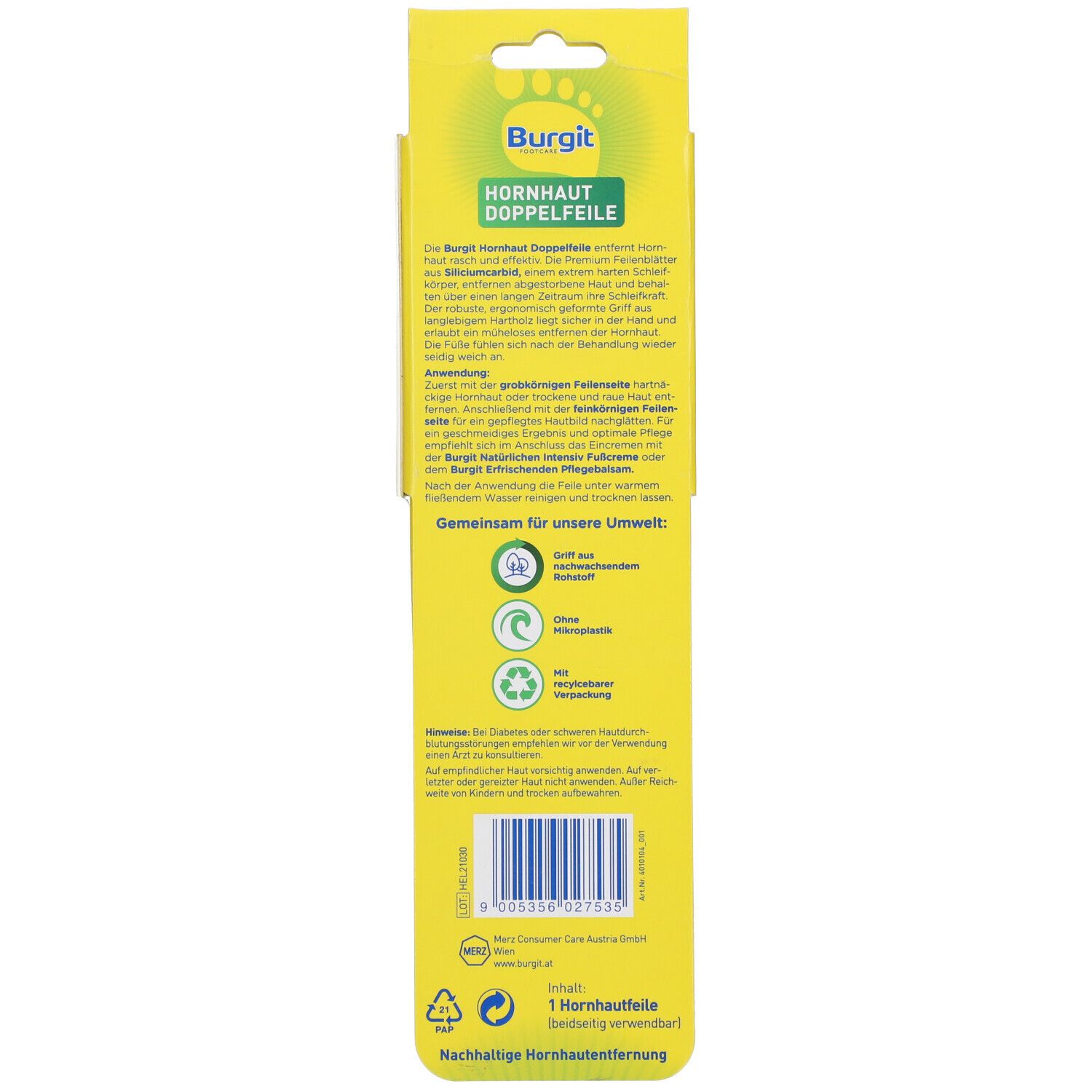 Burgit® Hornhaut Doppelfeile