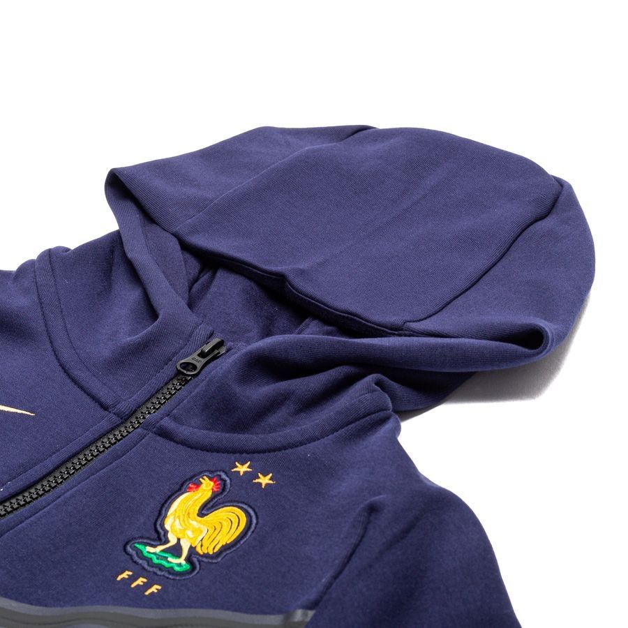 France Sweat à Capuche NSW Tech Fleece FZ - Bleu/Or Enfant