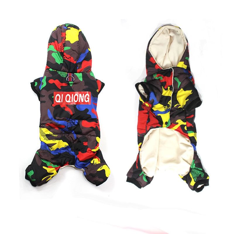 Everlupid - Camouflage Pet Overall met Letters