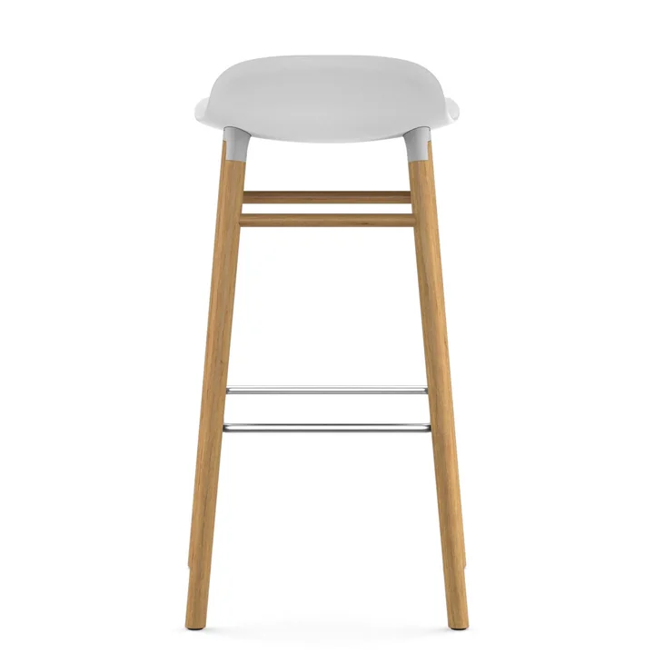 Normann Copenhagen - Form Barhocker 75 cm, Gestell Walnuss / schwarz
