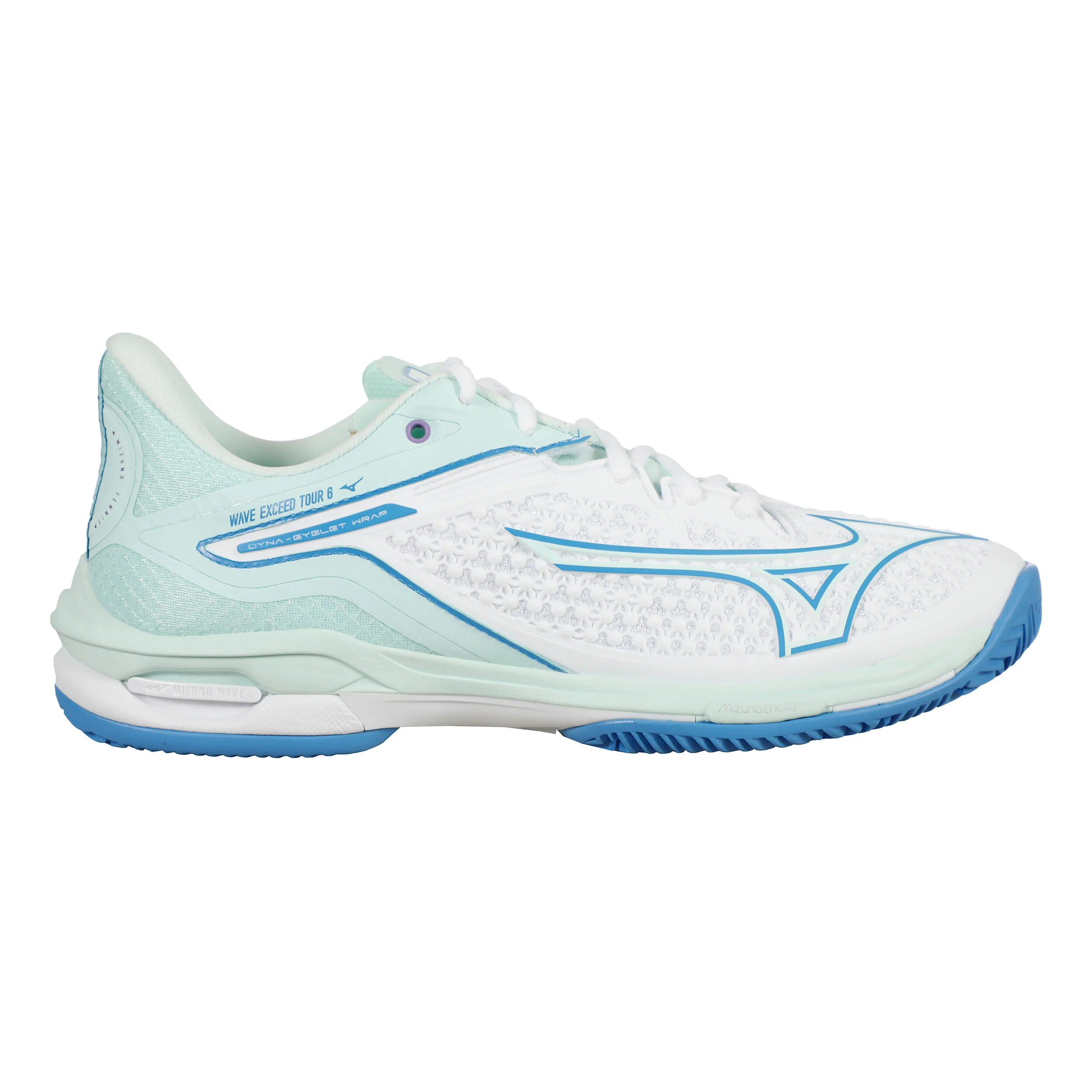 Mizuno Wave Exceed Tour 6 Chaussure Terre Battue Femmes - Blanc , Bleu