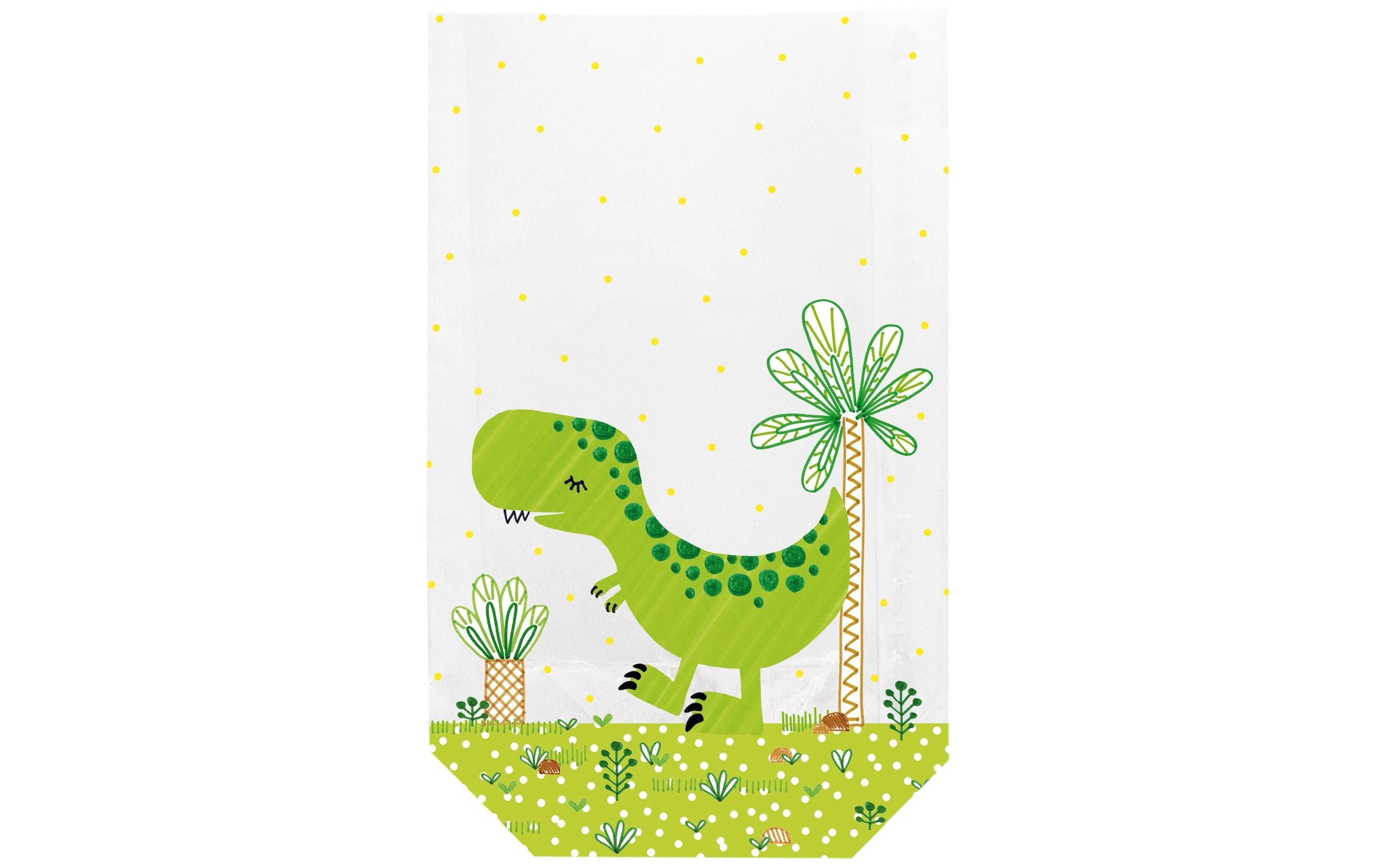 Geschenktüte Dinos Mehrfarbig, 11.5 x 19 cmDekorative Geschenkbeutel für Guetzlis