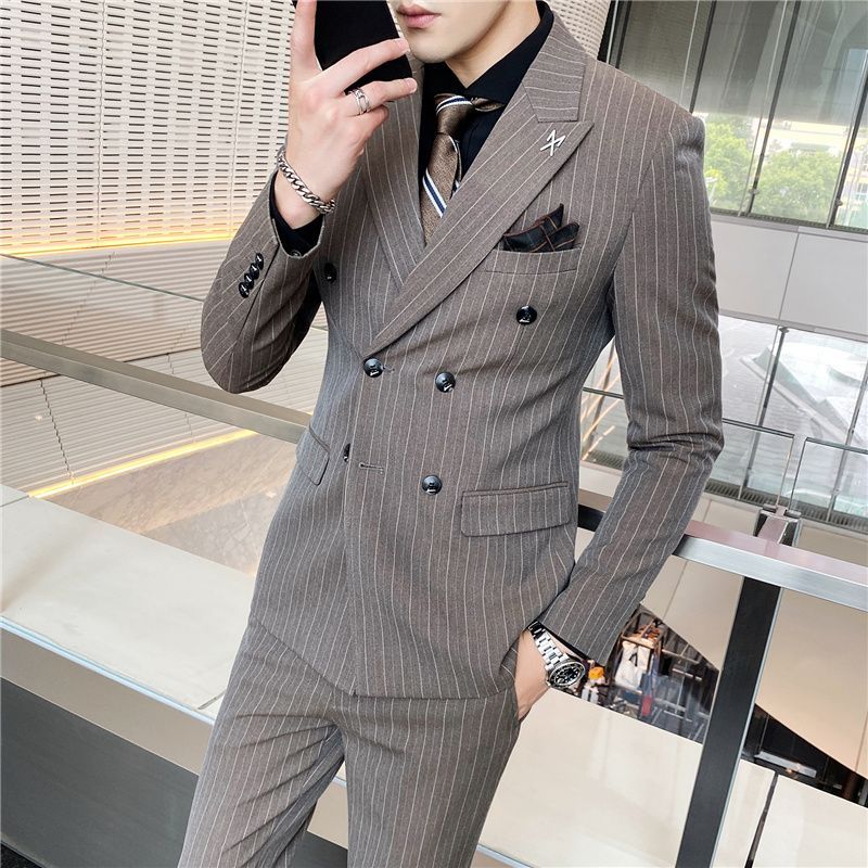 Bay Go Mall - Dubbelrijs blazer / vest / pantalon / set