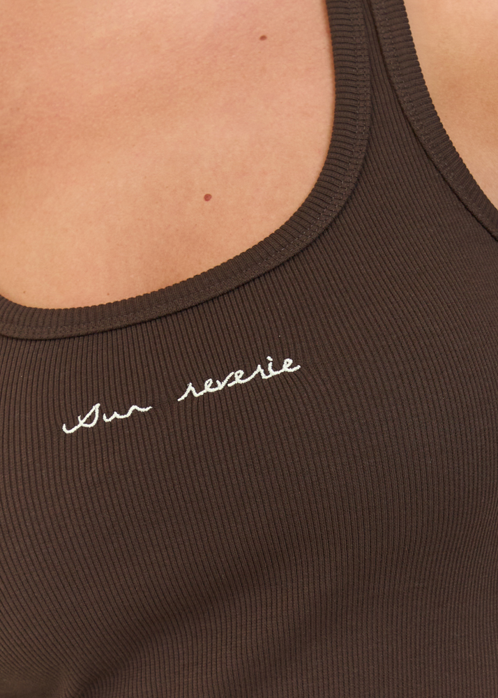 Sun reverie tanktop choco bruin