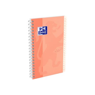 Oxford Touch - Répertoire à spirale 11 x 17 cm - 100 pages - petits carreaux (5x5 mm) - disponible dans différentes couleurs