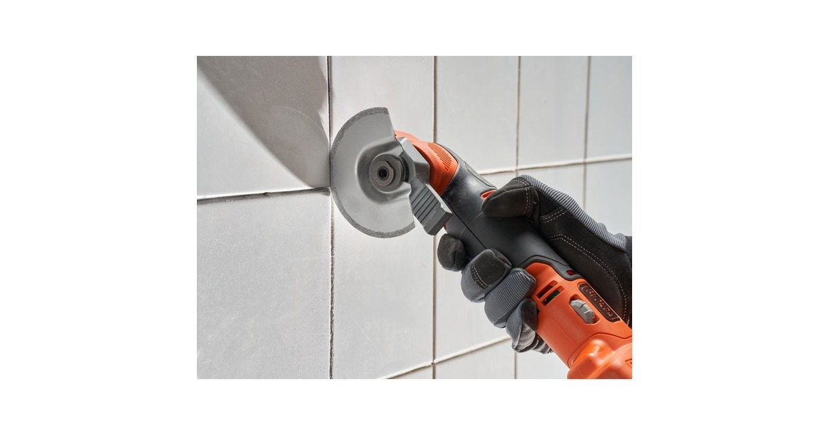 BLACK+DECKERBDCOS18N-XJ 18V Oscillerende Multitool multifunctioneel gereedschap  (Oranje/zwart, Accu en oplader niet inbegrepen)