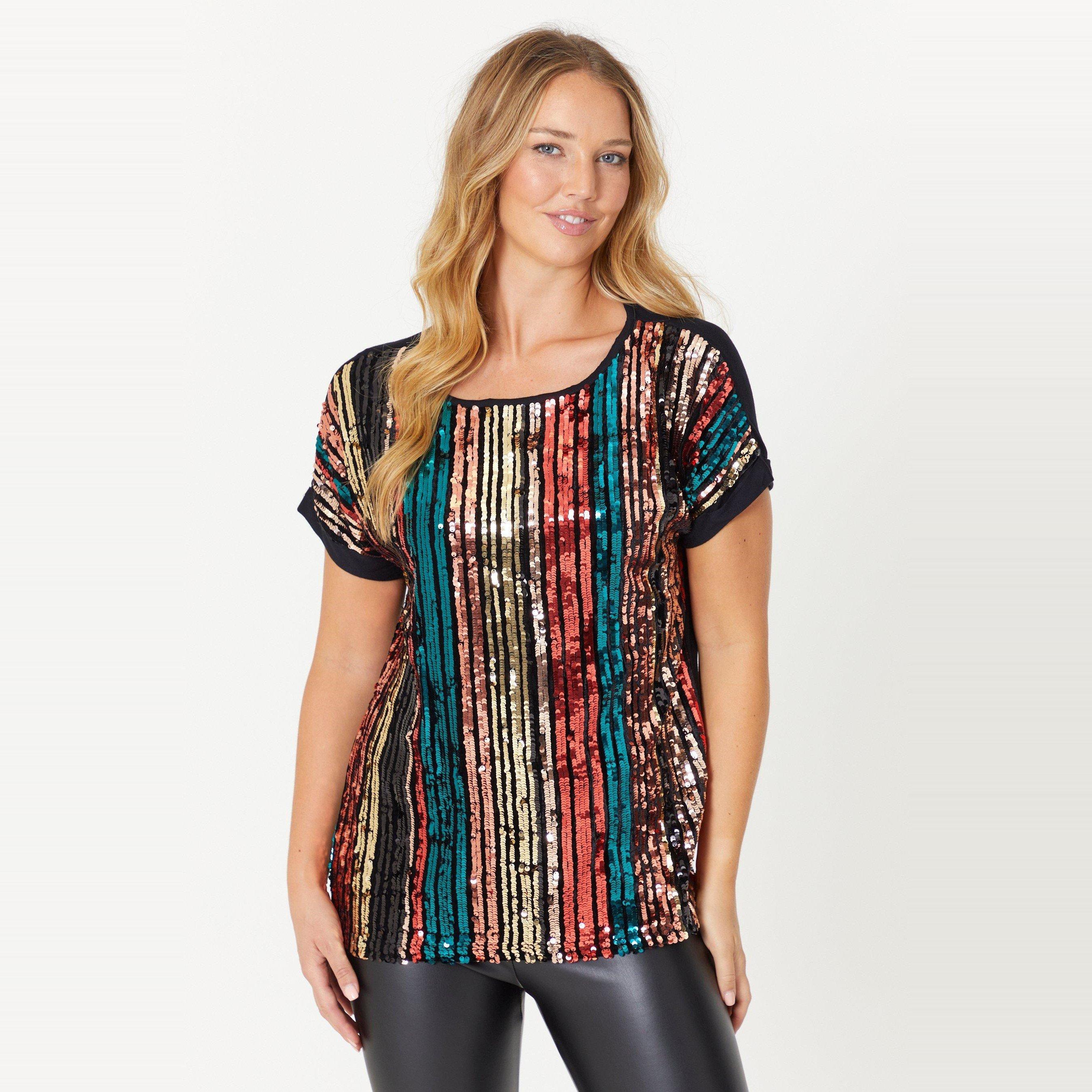 Be You Sequin Sequin Front Top