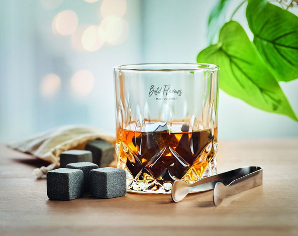 GiftRetail MO9941 - INVERNESS Set whisky avec boîte bambou