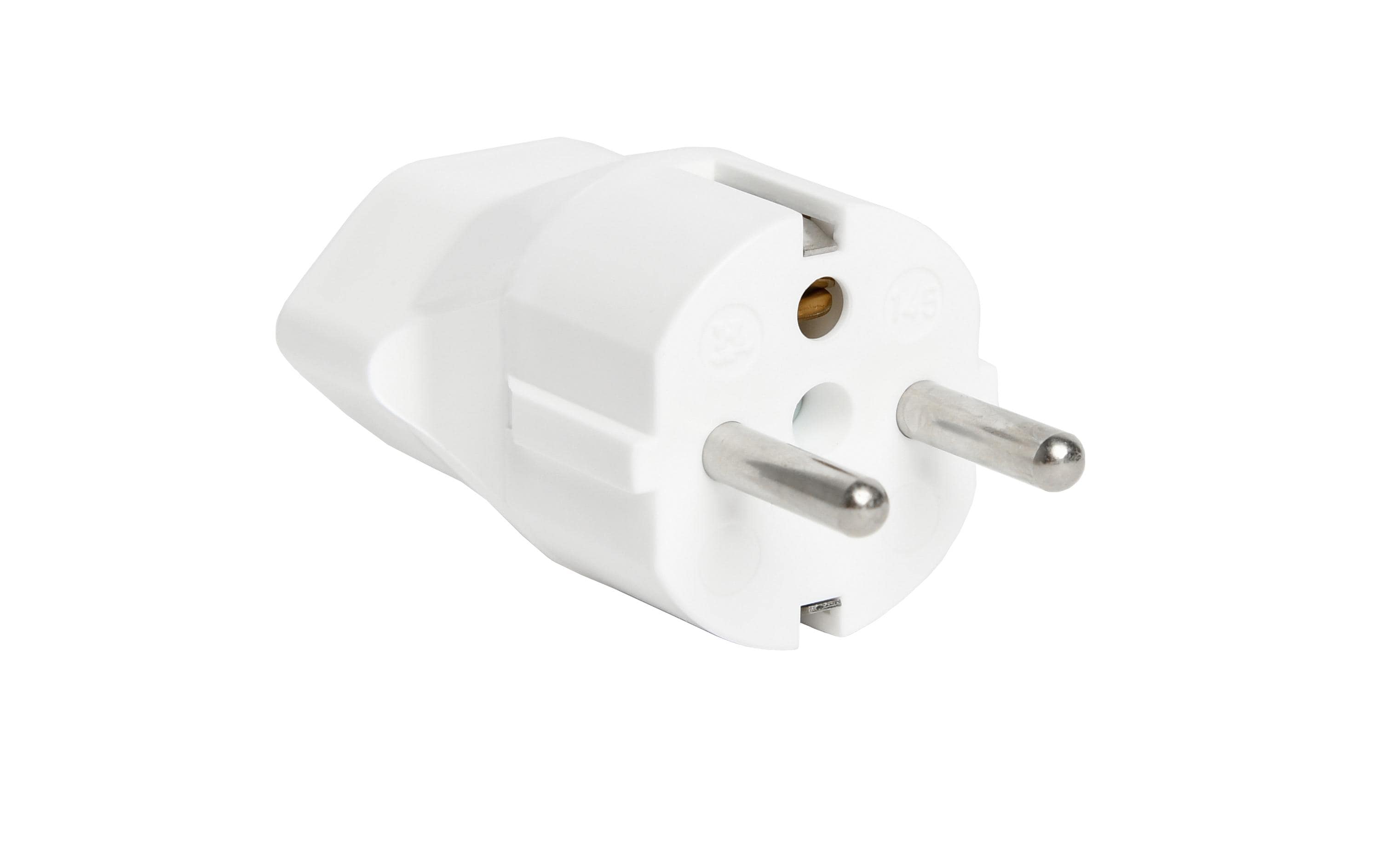Reiseadapter CH – Schuko, WeissReiseadapter CH-T23 nach Schuko