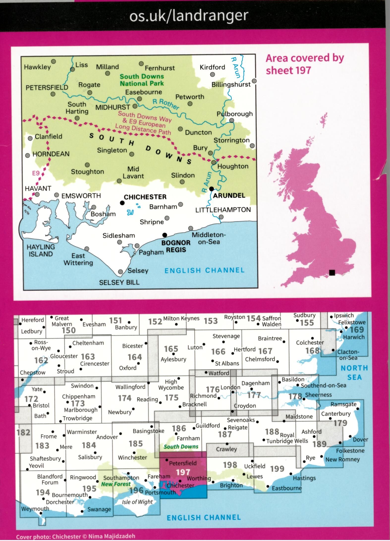 ORDNANCE SURVEY - 197 GB CHICHESTER 1 50 000