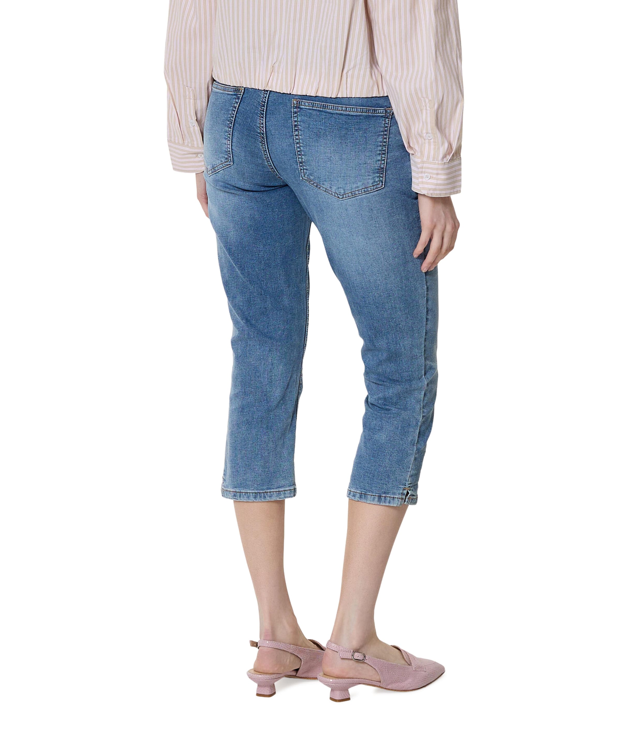Red Button Suze Midstone L23 dames capri broek blauw