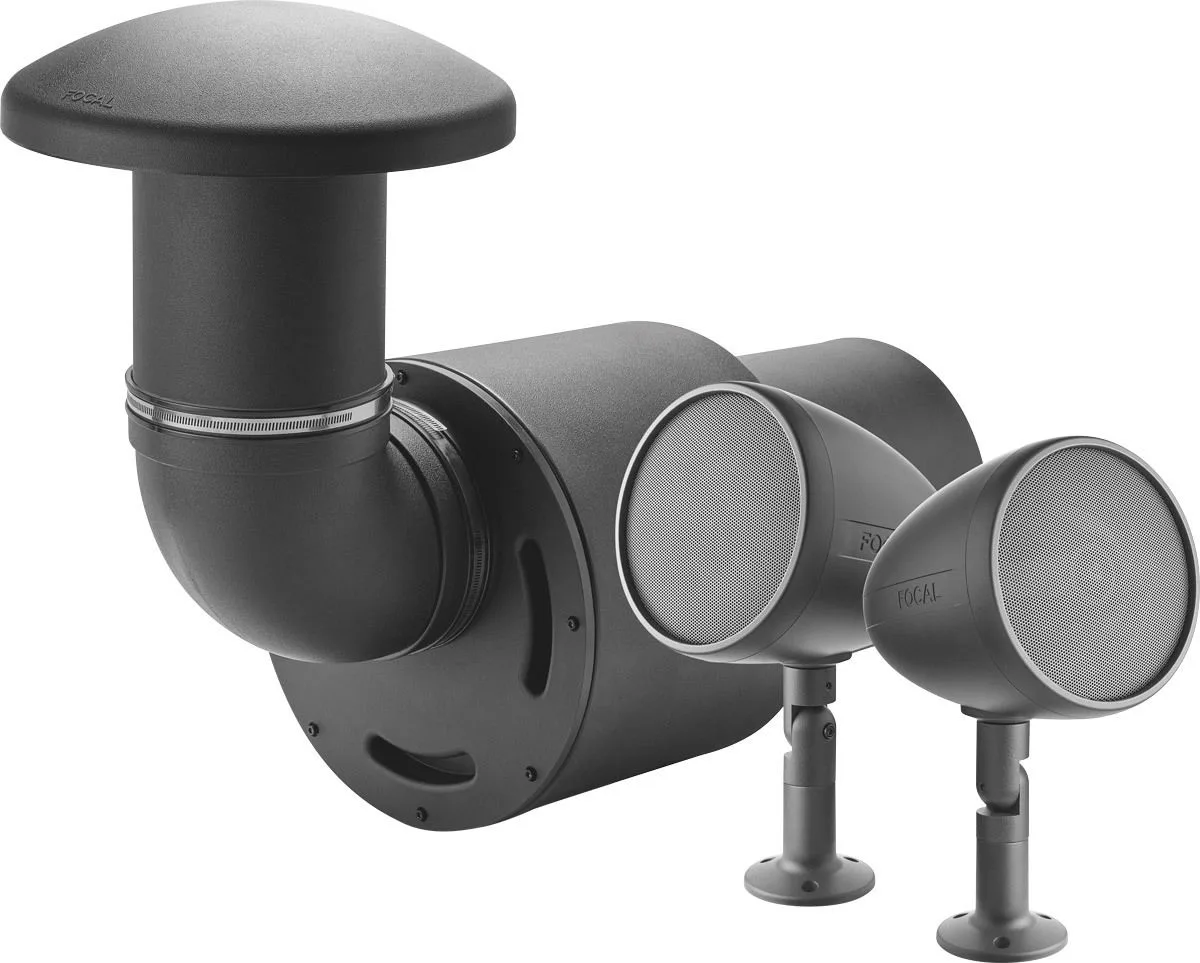 Focal OD Sat 5 Gris foncé (la paire)   Focal OD Sub 12 Gris foncé Enceintes d'extérieur