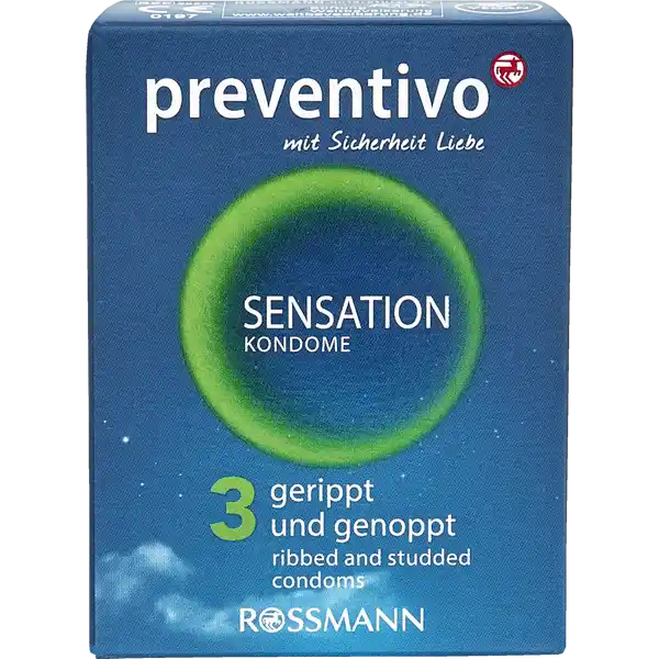 Sensation Kondome gerippt und genoppt