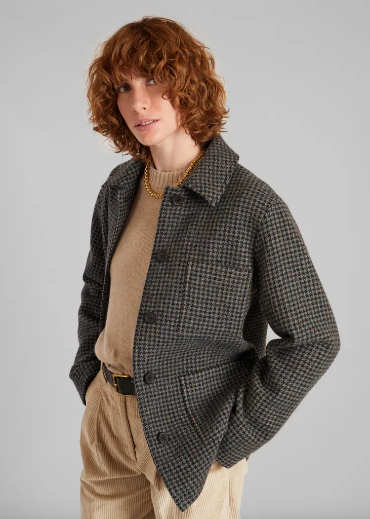 Sur-veste laine vierge fabriquée en France L'Exception Paris