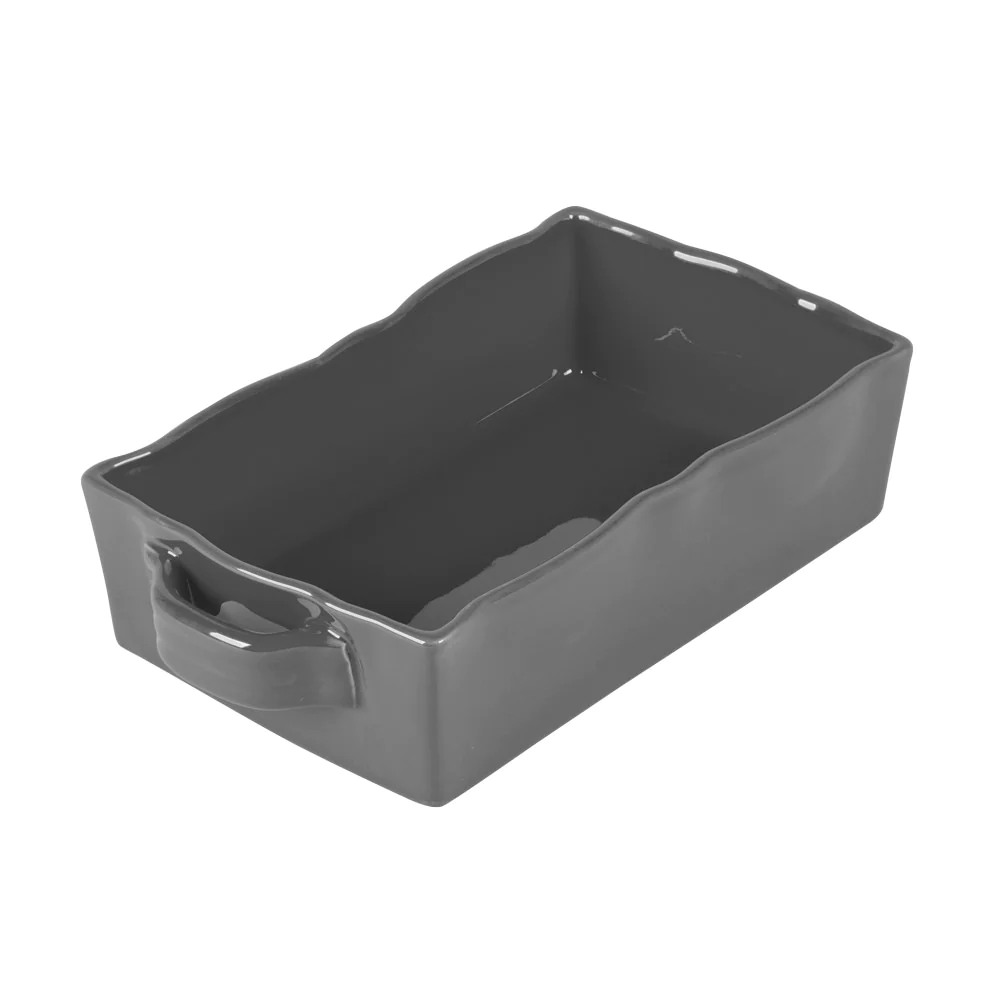 Plat à four rectangle Gusto 25x17 cm anthracite Table passion