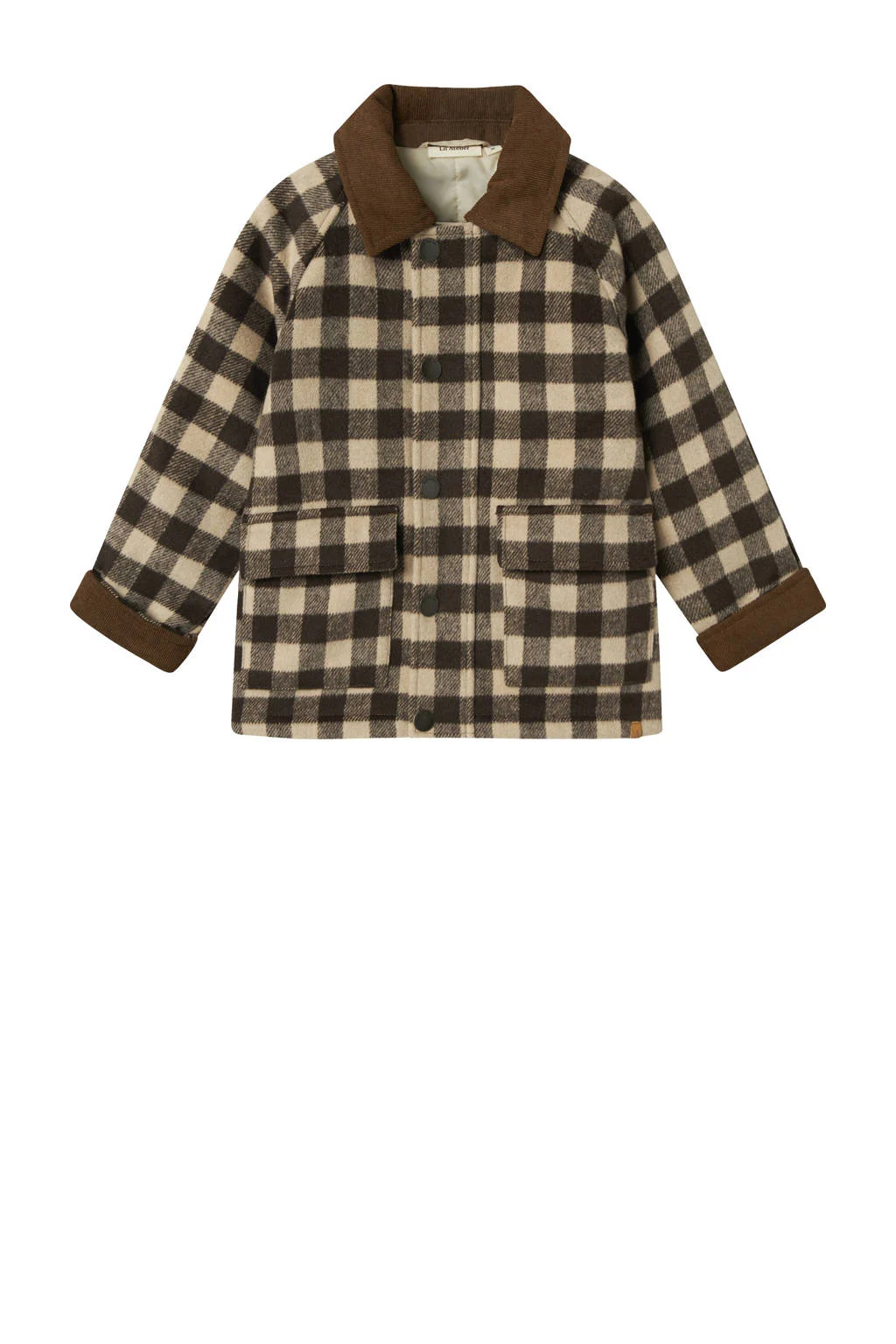 LIL' ATELIER MINI winterjas bruin