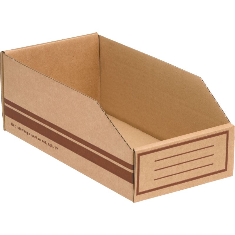 Bac de stockage en carton - Lot de 50