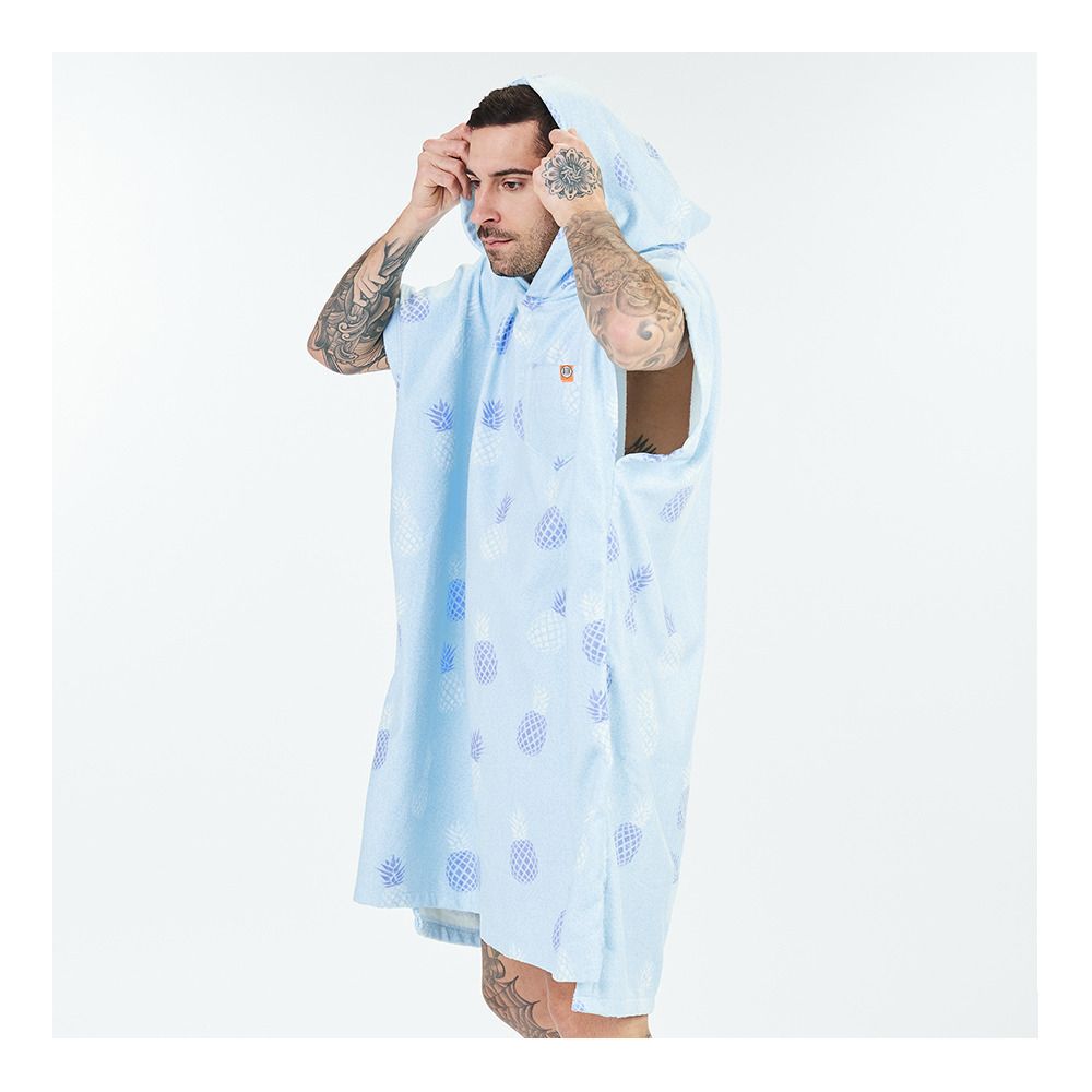 After Essentials PINEAPPLE - Poncho bleu