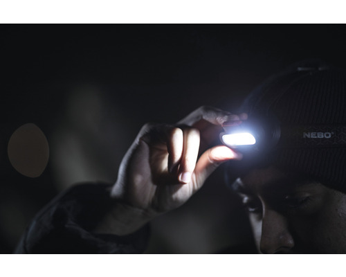 NEBO Einstein 1500 Flex LED-hoofdlamp, aluminium/ABS, oplaadbaar